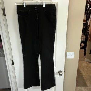 Long Tall Sally Black bootcut jeans size 12, 38” inseam